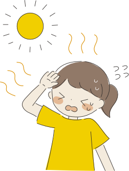 熱中症に注意イメージイラスト