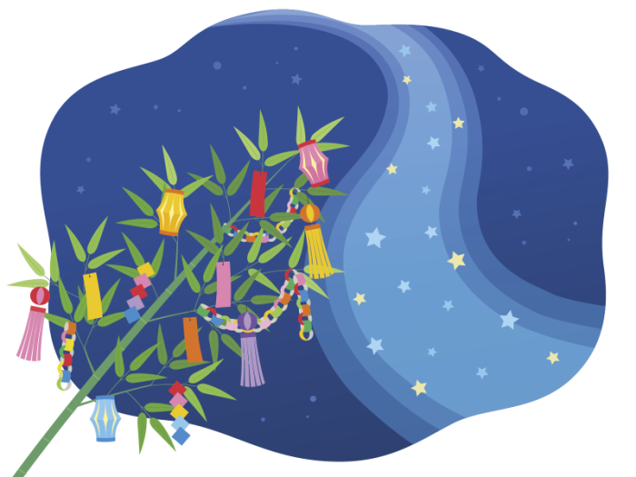 きらきら天の川イメージイラスト