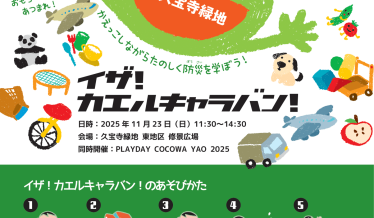 イザ!カエルキャラバン!チラシ表側イメージ