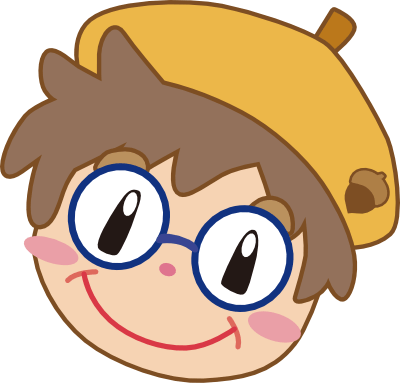 公園インフォメーションのおばさんの顔イラスト