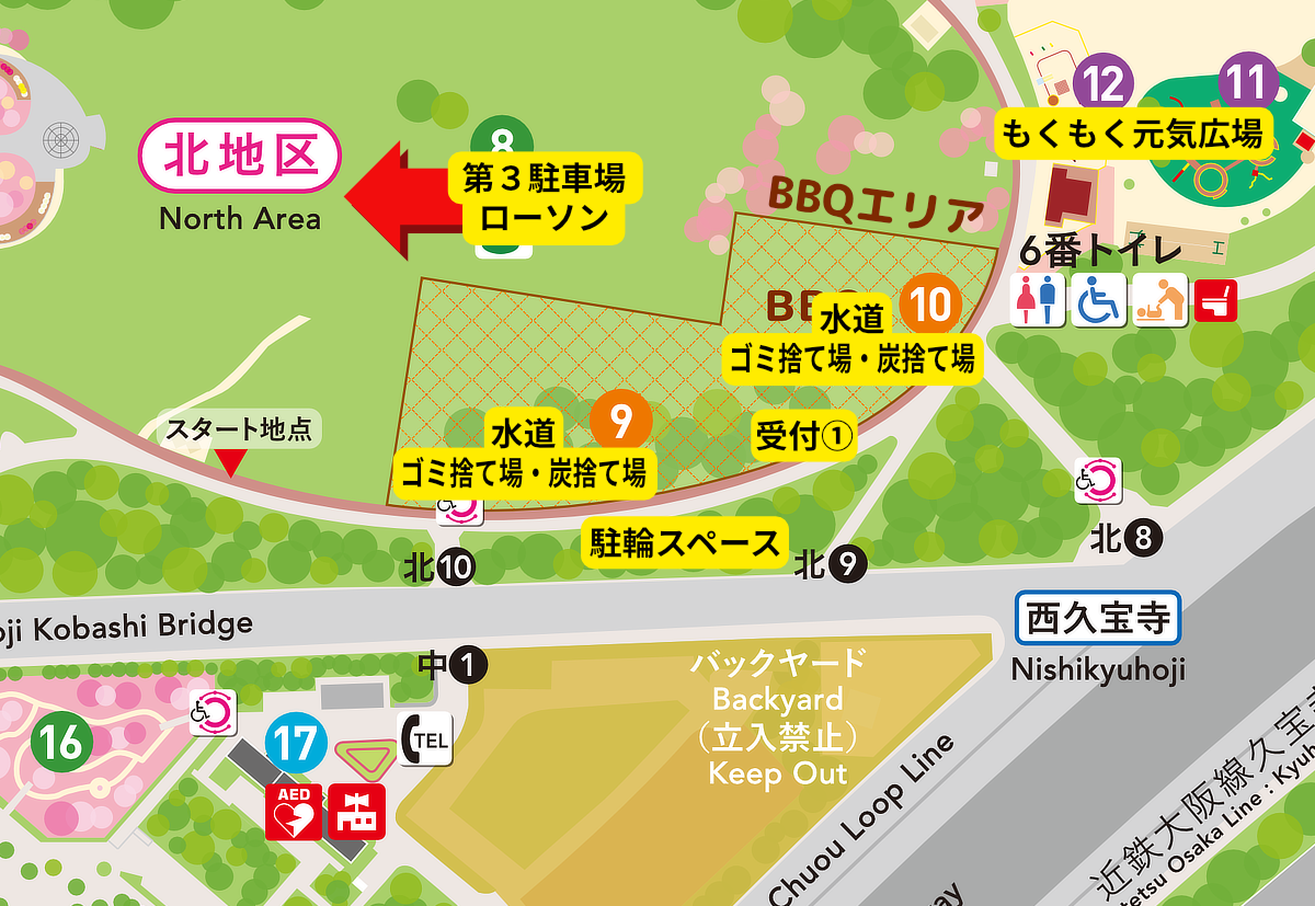 BBQエリアマップ