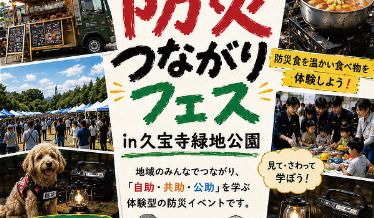 八尾つながり防災フェスチラシイメージ
